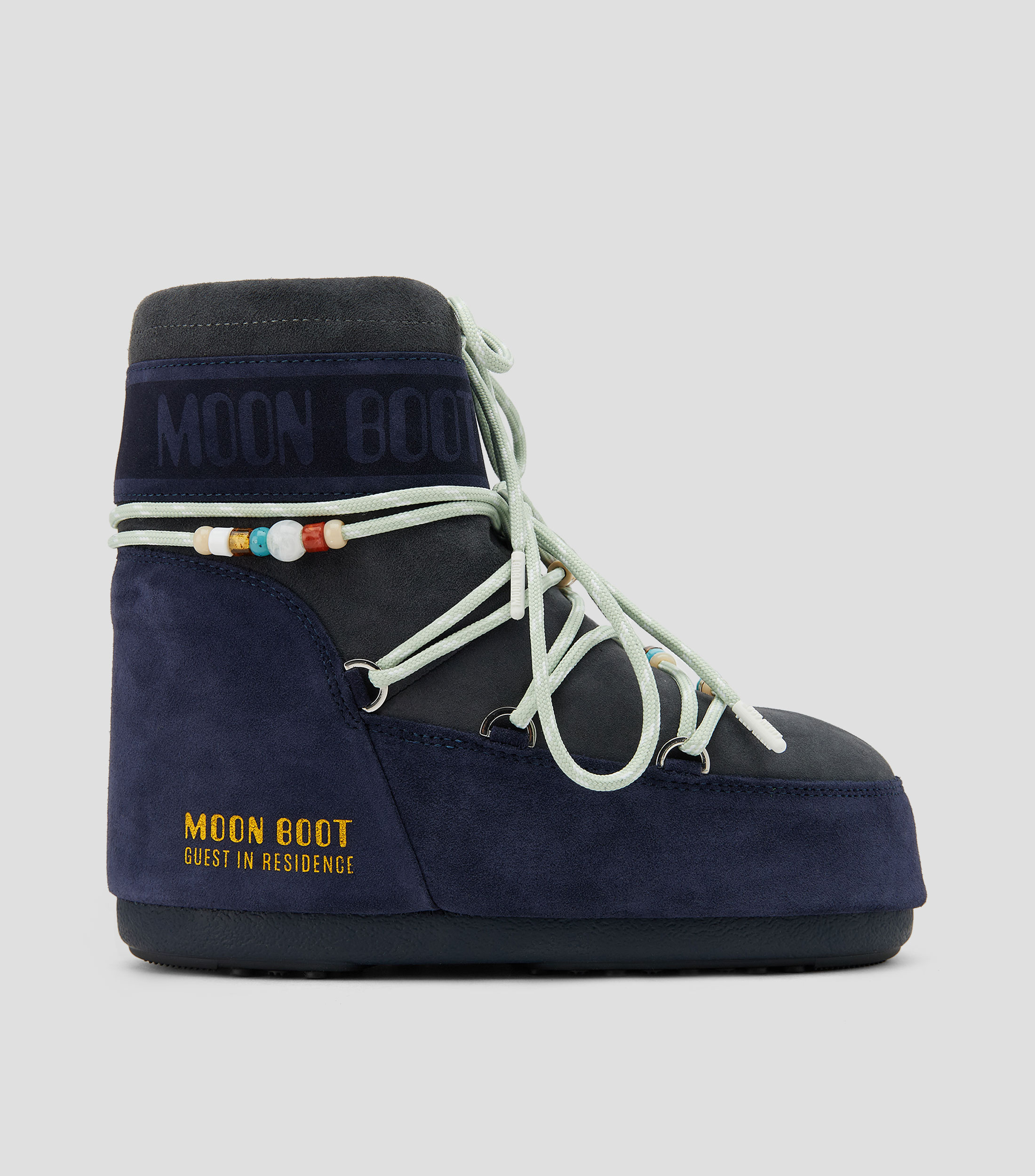 Botas de nieve cortas Moon Boot X Guest in Residence Icon Low en piel Mujer